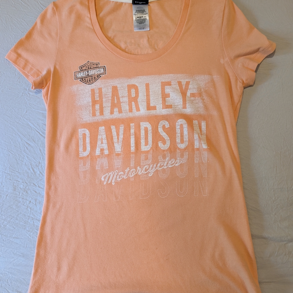Harley-Davidson Apricot Tee with Logo